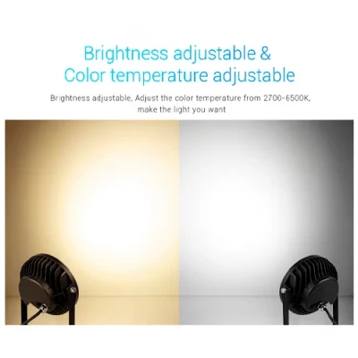 LED Viedais dārza un fasādes gaismeklis 25W, RGB+CCT, IP66