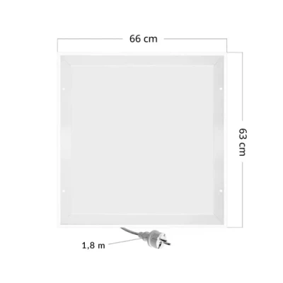 Infrasarkanais sildītājs griestu 420W, līdz 12 m², CRONOS Graphene LED CGL-420TP