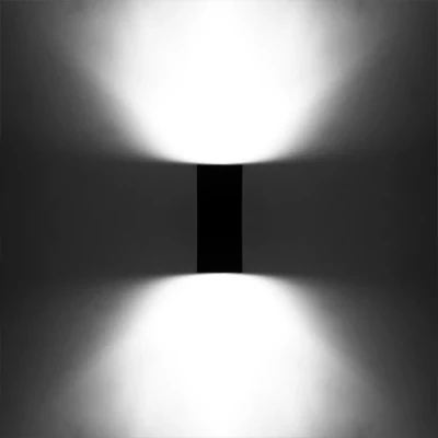 LED facade light KUBO Double, excl. GU10, max 16W, IP44, IK10