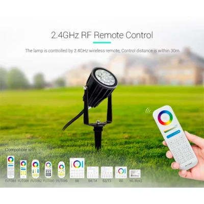 LED умный садовый и фасадный светильник 6Вт, RGB+CCT, IP66