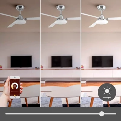 Ceiling light with fan CALIMA, max 15.8W, Tunable white