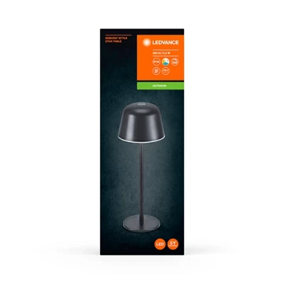 Āra galda lampa ar akumulatoru ENDURA STYLE TABLE, 2.5W, IP54, USB, 2700-6500K