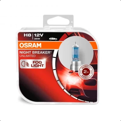 Halogen bulbs H8, 12V, 35W, NIGHT BREAKER UNLIMITED series