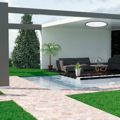 LED Ūdensizturīgs gaismeklis 24W, 3CCT, 2880Lm, IP44, Ø 300 x 25 mm