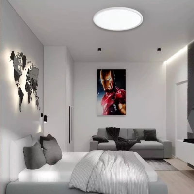 LED Ūdensizturīgs gaismeklis 32W, 3CCT, 3840Lm, IP44, Ø 400 x 25 mm