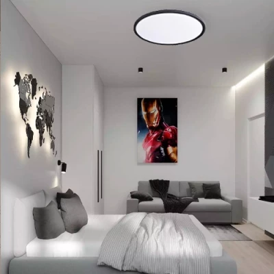 LED Ūdensizturīgs gaismeklis 32W, 3CCT, 3840Lm, IP44, Ø 400 x 25 mm