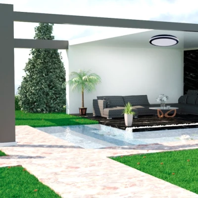 LED Ūdensizturīgs gaismeklis 30W, 3CCT, 3600Lm, IP65, Ø 300 x 55 mm