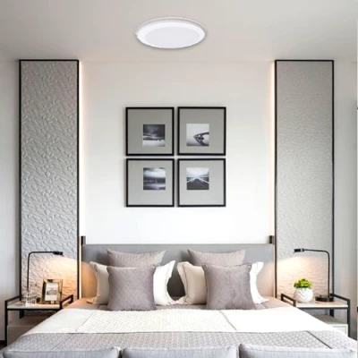 LED Ūdensizturīgs gaismeklis 40W, 3CCT, 4800Lm, IP65, Ø 400 x 55 mm