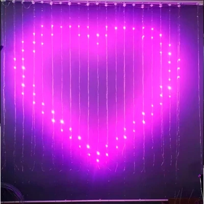 LED Рождественская гирлянда - шторы с пультом и SMART-управлением, 1,6х1,6м, разноцветные, 7В, IP44, 256LED