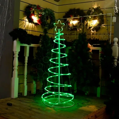 Spīdošā Ziemassvētku eglīte 1.8m, daudzkrāsaina, 8.1W, 135 LED