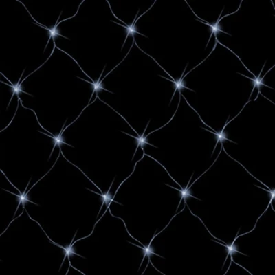 Ziemassvētku virtene - tīkls 58W, balts, 1.5x1.5m, IP44, 96LEDs