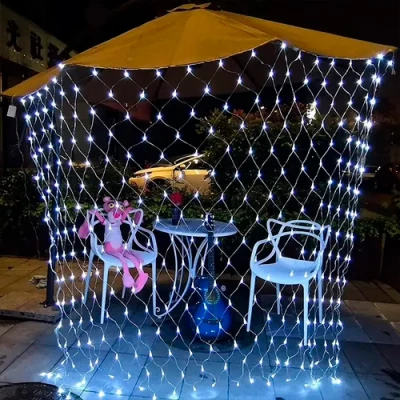 Ziemassvētku virtene - tīkls 58W, balts, 1.5x1.5m, IP44, 96LEDs