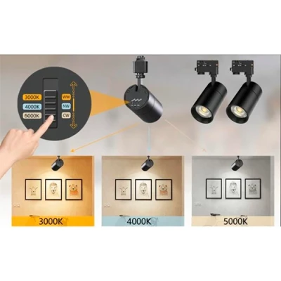 LED Рельсовый светильник PULSO, 1F, 10W, 3CCT, IP20