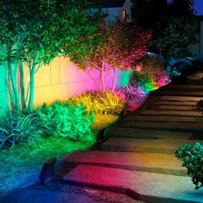 LED Mitrumizturīgs āra prožektors ar pulti 50W, 4750Lm, RGB, IP65