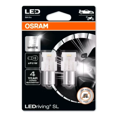 LED spuldzes P21W, 12V, 1W, 6000K, LEDriving SL sērija