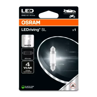 LED лампа C5W, 12V, 0.8W, 6000K, серия LEDriving SL