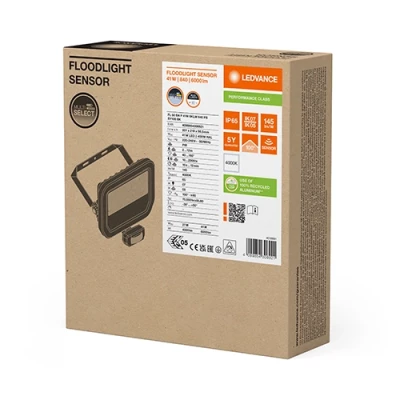 Āra LED prožektors ar sensoru 41W,27W, 4000K, IP65, 4000,6000Lm, FLOODLIGHT SENSOR 50