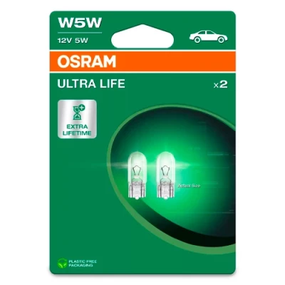 Halogēnās spuldzes W5W, 5W, 12V, ULTRA LIFE sērija