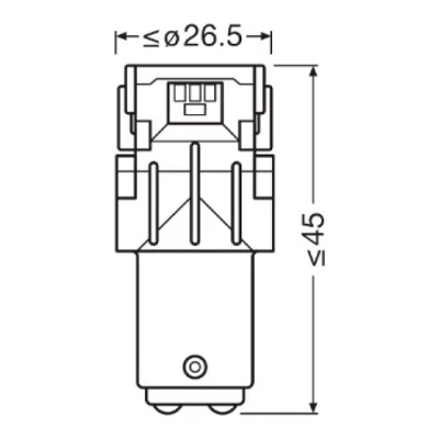 LED лампы P21/5W, 1.7W, 6000K, серия LEDriving SL