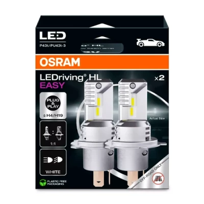 LED spuldzes H4/H19, 16.5W, 6500K, LEDriving HL EASY sērija