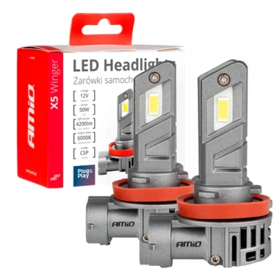 LED bulbs H8/H9/H11, 50W, 4200Lm, 6000K, X5 Winger series