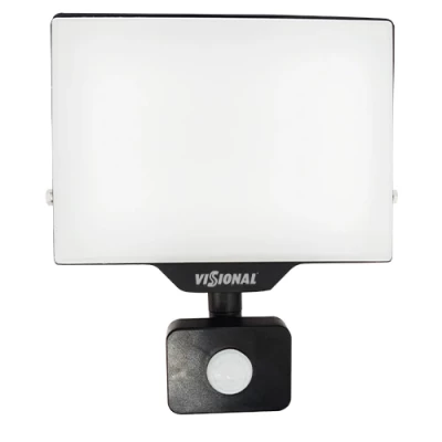 LED Moisture-resistant outdoor floodlight with motion sensor 50W, 5500Lm, 4000K, IP65