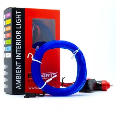 Auto salona apgaismojuma LED lente, 5m, zila, 12V, EPAL5M