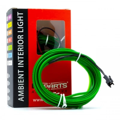 LED strip for car interior lighting, 5m, green, 12V, EPAL5M