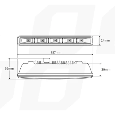 LED Dienas gaitas lukturi DRL 501HP, 10.64W, 5600K, 12/24V