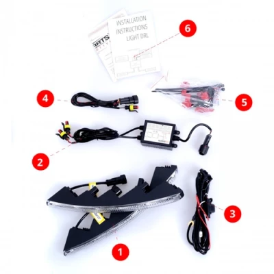 LED Dienas gaitas lukturi DRL 403O, 2x5W, 6000K, 9-32V