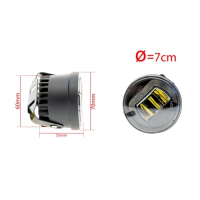 LED Miglas un dienas gaitas lukturi DRL DUOLIGHT DL27, 2x8W, 6000K, 9-32V