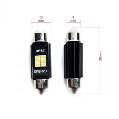 LED spuldzes C10W, 5000K, 9-16V