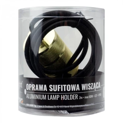 Piekaramais gaismeklis ar 2m vadu, excl. E27, max 60W, IP20