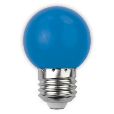 LED Dekoratīvā spuldze E27, G45, 1W, 30Lm, 200°, zilā
