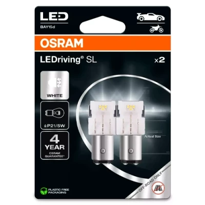 LED spuldzes P21/5W, 1W, 6000K, 12V, LEDriving SL sērija