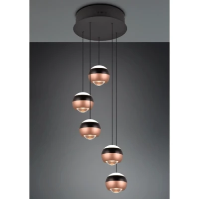 Piekaramā lampa ORBIT, 5x8W, 5x960lm, 2300+3000+4000K