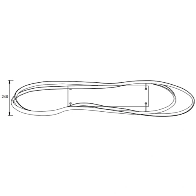 Piekaramā lampa NALA, 57W, 6800lm, 2300+3000+4000K