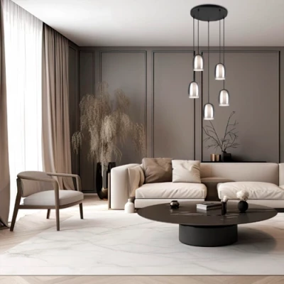 Подвесной светильник BARRET, excl. 5xE14, max 10W