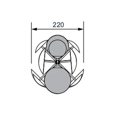 Piekaramā lampa BUBBLE, excl. 10xG9, max 10W