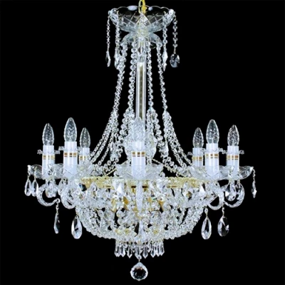 Ekskluzīva čehu kristāla lustra L170/8+4/02