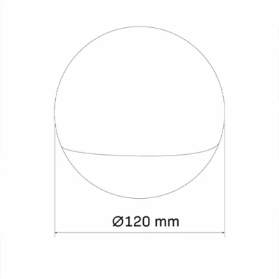 LED galda lampa, naktslampa - bumbiņa CANDY, 2W, RGB, IP20, Ø12cm
