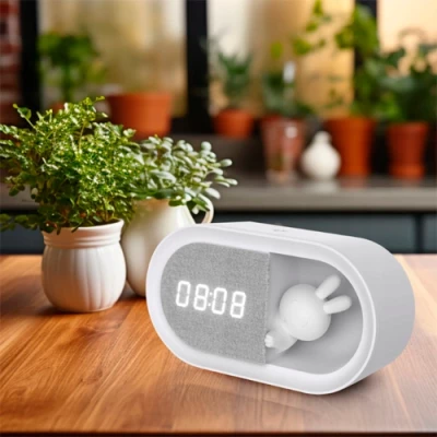 LED naktslampa ar modinātāju BUNNY, 1.1W, USB, 3000K, 55Lm, IP20