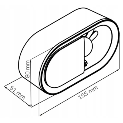 LED naktslampa ar modinātāju BUNNY, 1.1W, USB, 3000K, 55Lm, IP20