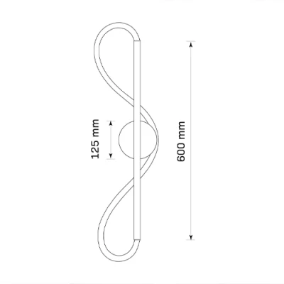 LED настенный светильник EMMA, 19W, 4000K, 2230Lm, IP20