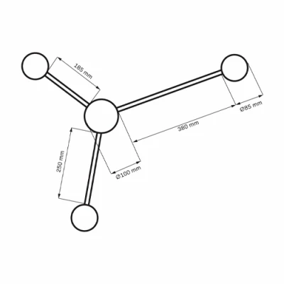 Sienas gaismeklis JOY, 3xGX53, 3x6W, 4000K, 3x660Lm, IP20