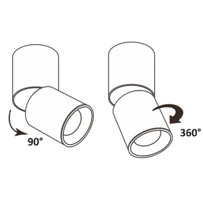 Surface mounted light NIXA, excl. GU10, max 10W, IP20