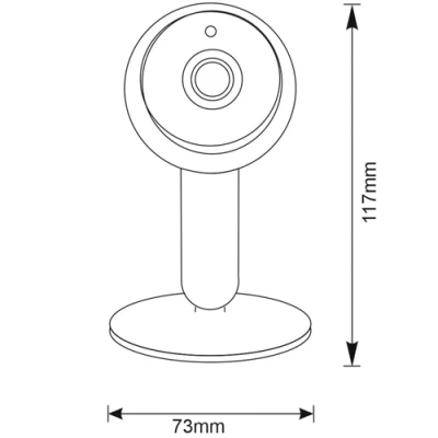 Камера видеонаблюдения с датчиком движения для помещений Wi-Fi SMART CAMERA COSMO W1 MINI TUYAsmart