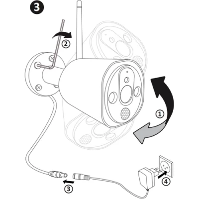 Āra kustības viedā videonoverošanas kamera Wi-Fi SMART CAMERA COSMO Z1 TUYAsmart