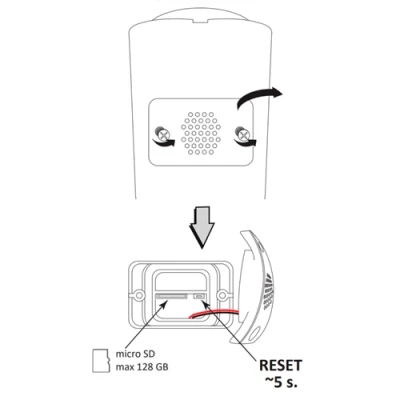 Āra kustības viedā videonoverošanas kamera Wi-Fi SMART CAMERA COSMO Z1 TUYAsmart