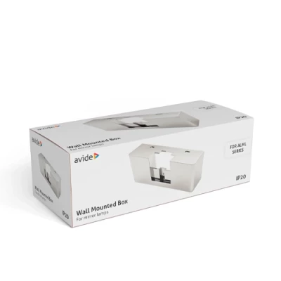 LED sienas spoguļu lampas montāžas kaste, 137x45x55 mm